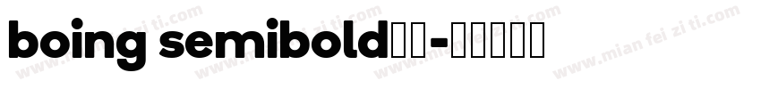 boing semibold字体字体转换